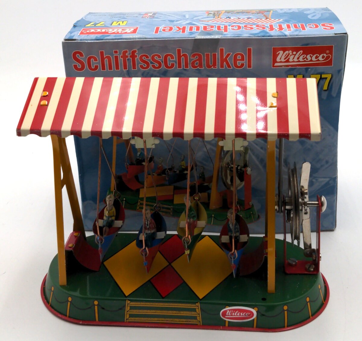 Wilesco M77 Swing Boat- Carnival Ride w/4 Boat Type Seats