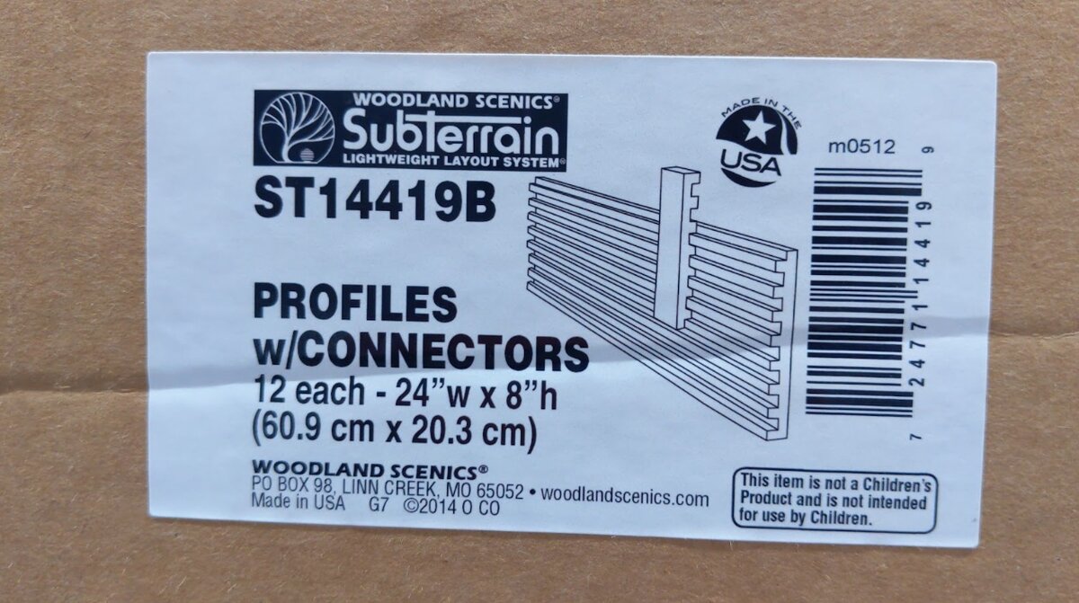 Woodland Scenics ST14419B 8" Bulk Profile Boards (Pack of 12)