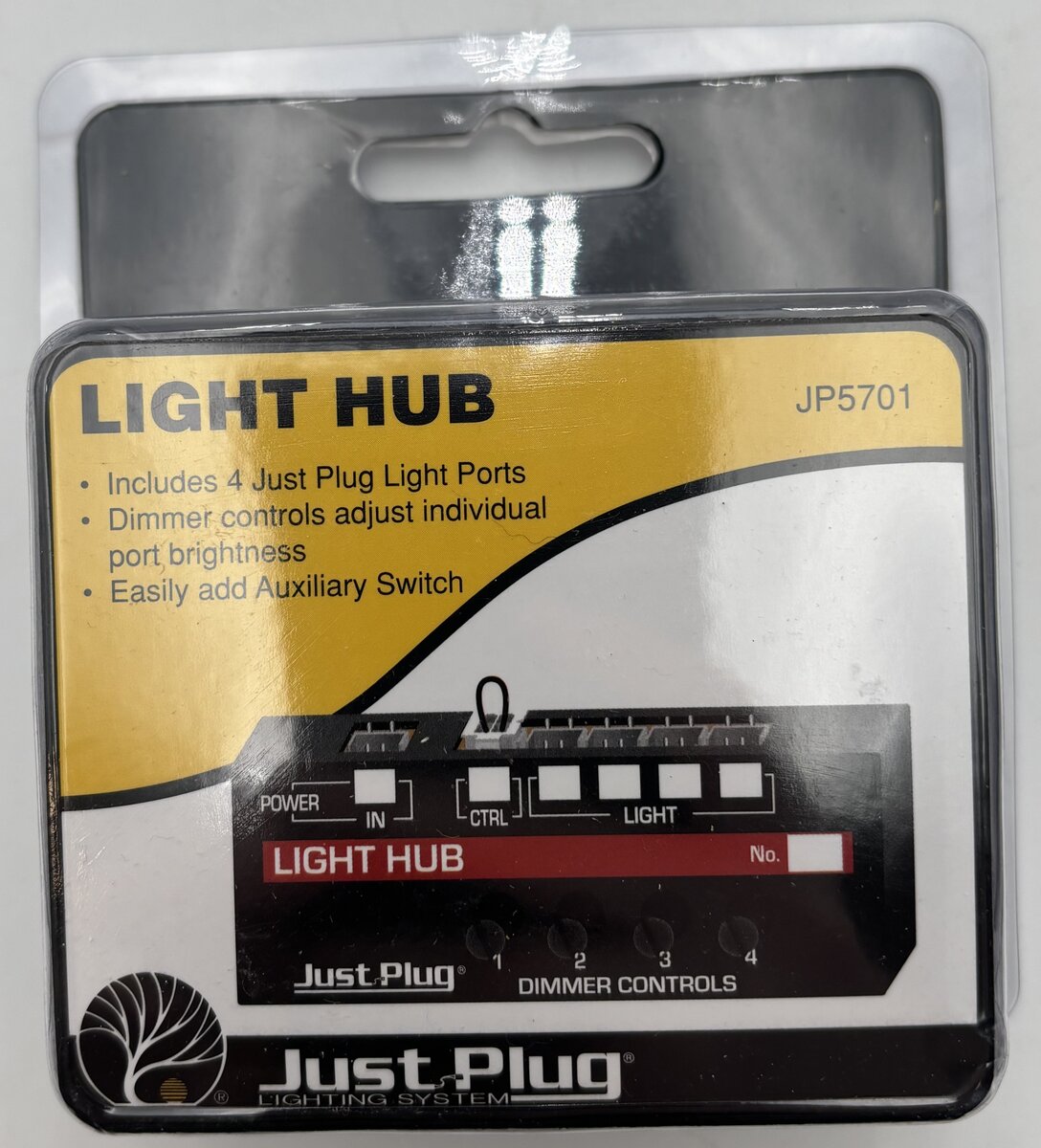 Woodland Scenics JP5701 Just Plug Light Hub W/4-Plug Lights Ports