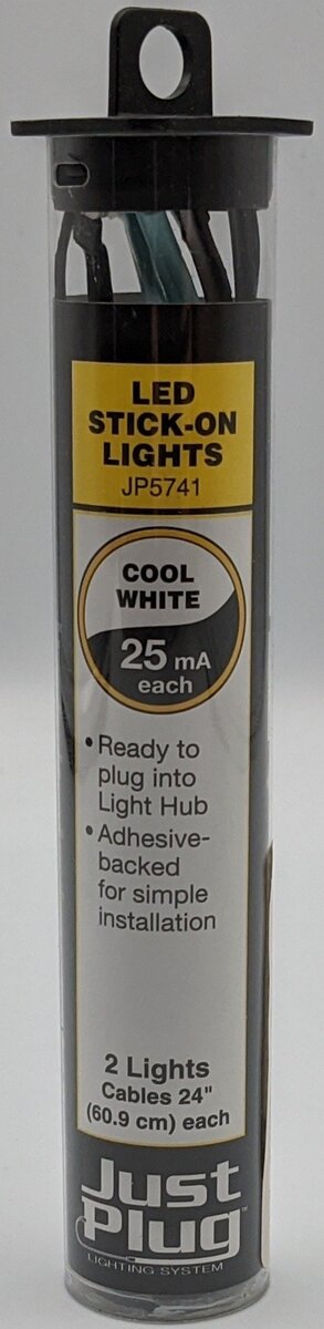 Woodland Scenics JP5741 Just Plug Cool White LED Stick-On Lights (2)