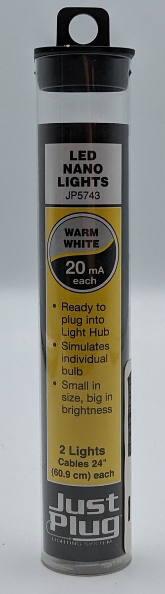 Woodland Scenics JP5743 Just Plug Warm White LED Nano Lights (Pack of 2)