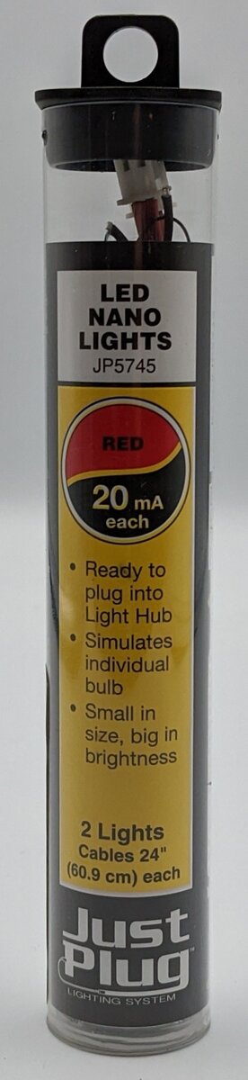 Woodland Scenics JP5745 Just Plug Red LED Nano Lights (Pack of 2)