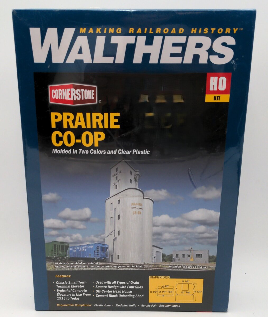Walthers 933-4047 HO Prairie Co-Op Elevator Building Kit