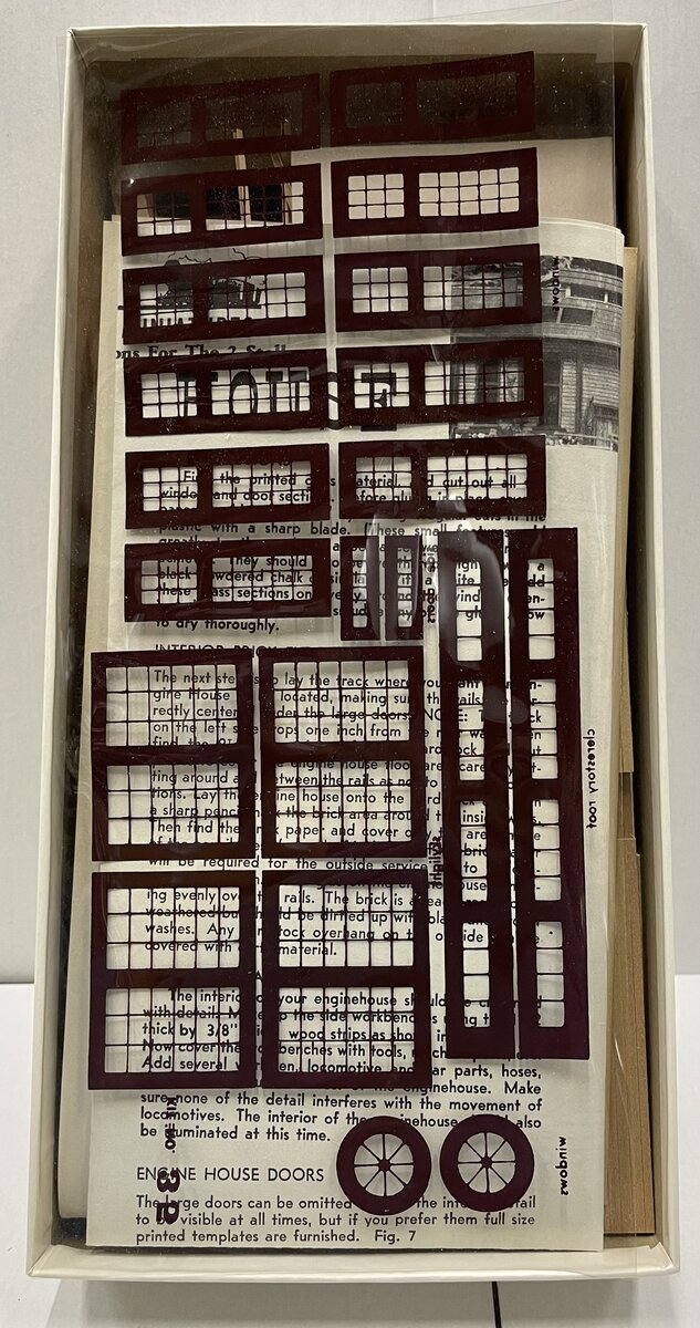 Fine Scale Miniatures 35 HO Scale Two-Stall Engine House Laser-Cut Building Kit