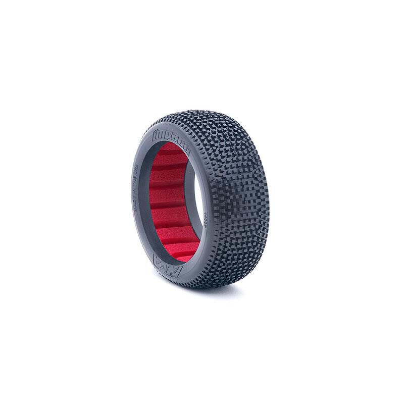 AKA Products, Inc. 14007SR 1:8 Buggy Impact Soft Tires w/Red Insert (Pack of 2)