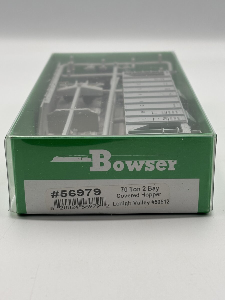 Bowser 56979 HO 70 Ton 2 Bay Covered Hopper Lehigh Valley #50512