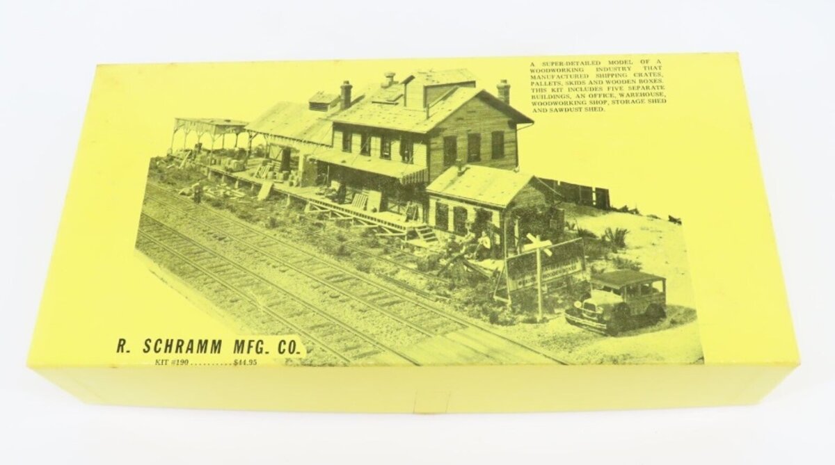 Fine Scale Miniatures 190 HO Scale R. Schramm Mfg. Co. Laser-Cut Building Kit NIB
