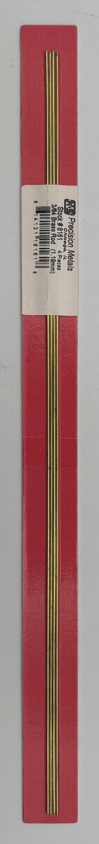 K&S 8161 3/64'' x Solid Brass Rod (Pack of 4)
