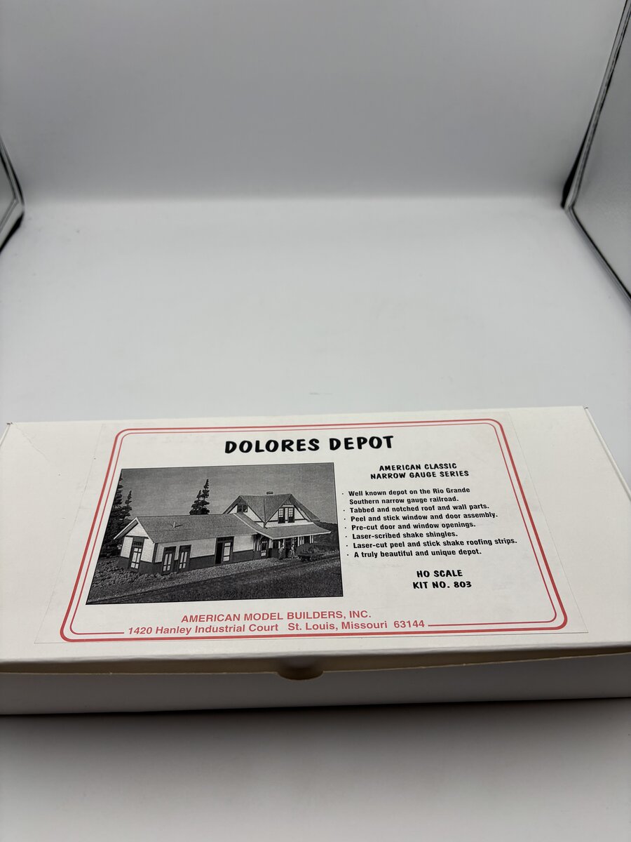 American Model Builders 803 Laser Art Dolores Depot HO Scale Kit