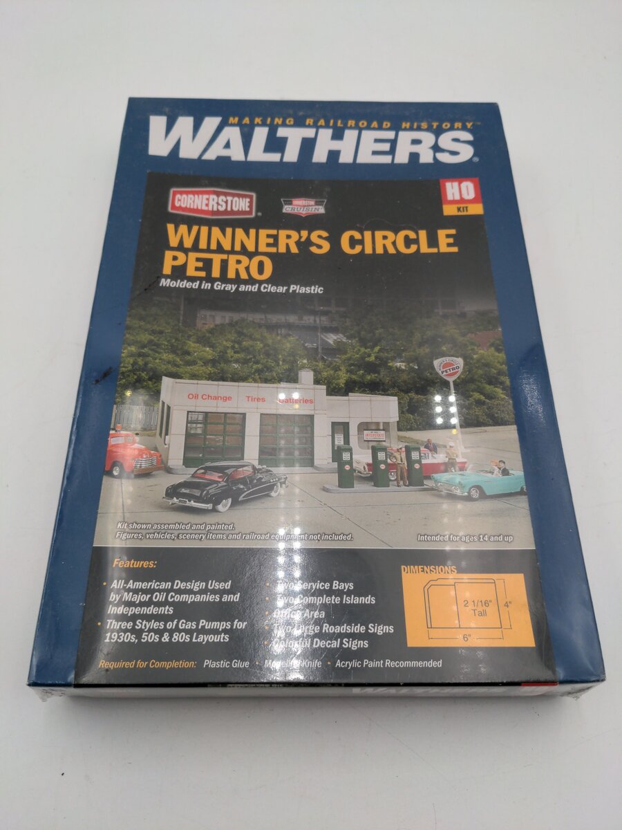 Walthers 933-3479 HO Cornerstone Cruisin' Winner's Circle Petro Building Kit