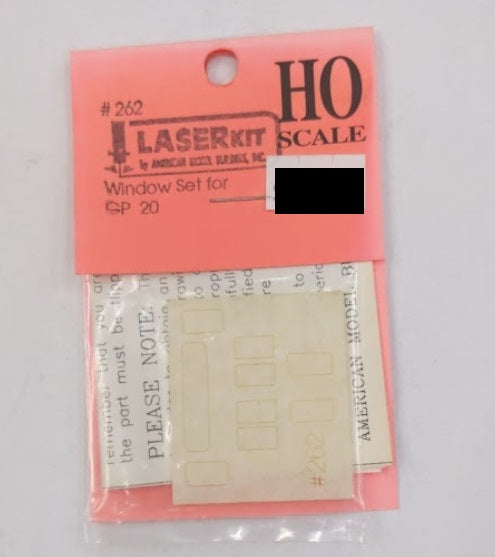 American Model Builders 262 HO Laser Art Mantua GP20 Diesels Windows Kit