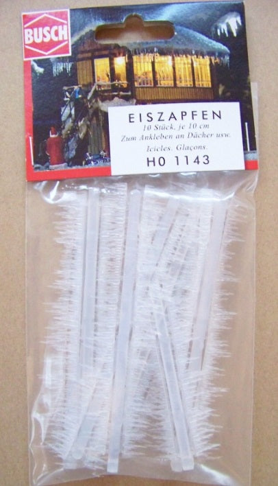 Busch 1143 HO Icicles Winter Ice Christmas Details 10 cm