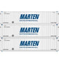 Athearn 27989 HO Marten RTR 53'' CIMC Container (Pack of 3)