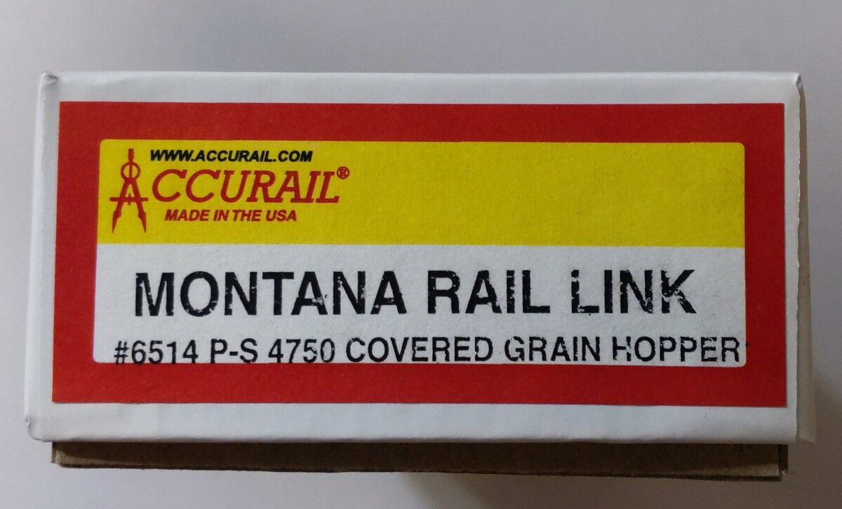 Accurail 6514 HO Montana Rail Link Pullman Standard 3Bay Covered Hopper Kit