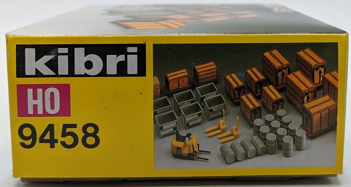 Kibri 9458 HO Scale Freight Load Set w/Forklift Plastic Kit