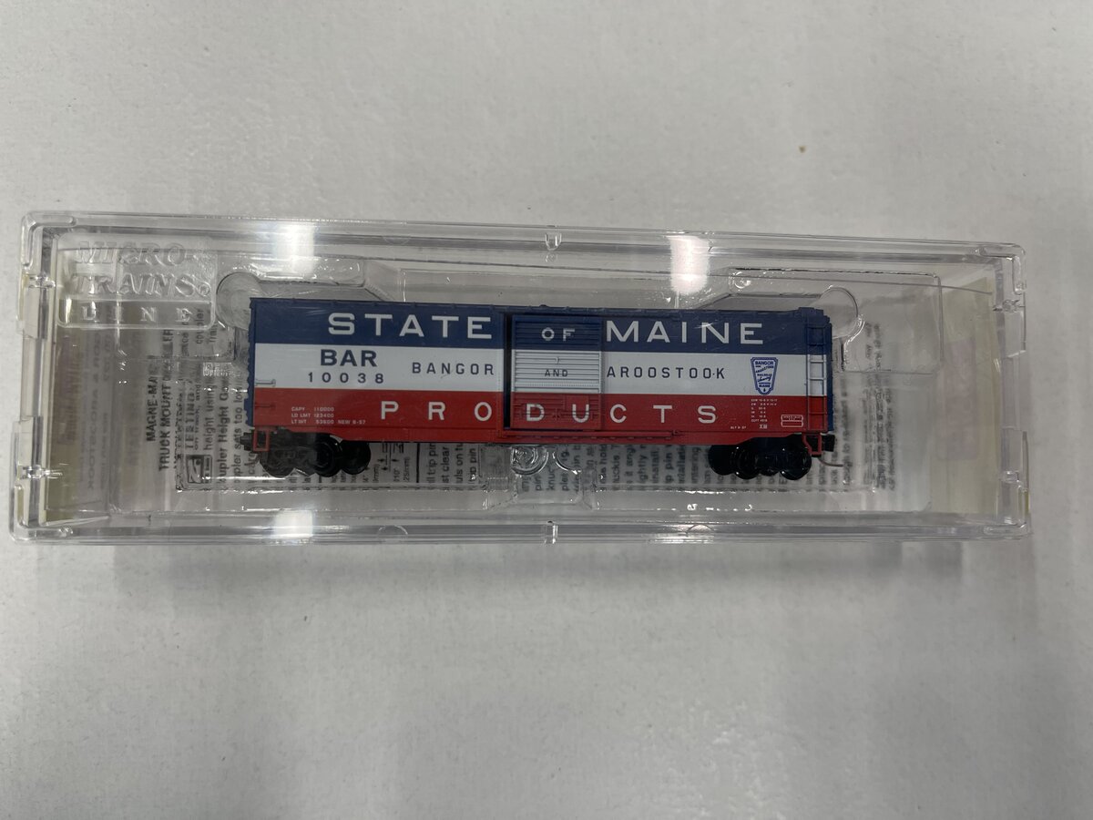Micro-Trains 50500322 50' Bangor & Aroostook 50' Standard Boxcar #10038