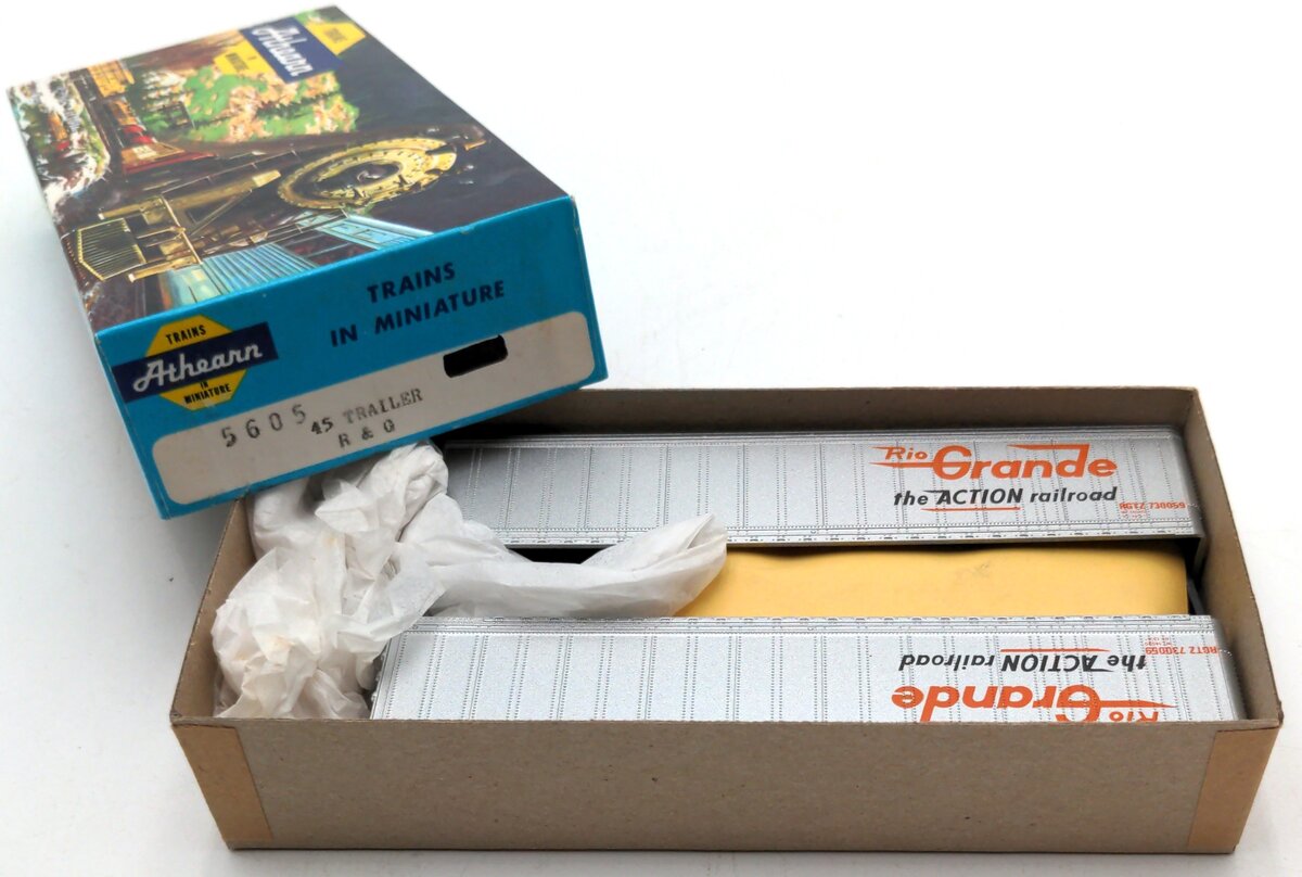 Athearn 5605 HO Scale Rio Grande 45' Trailer Set Kit