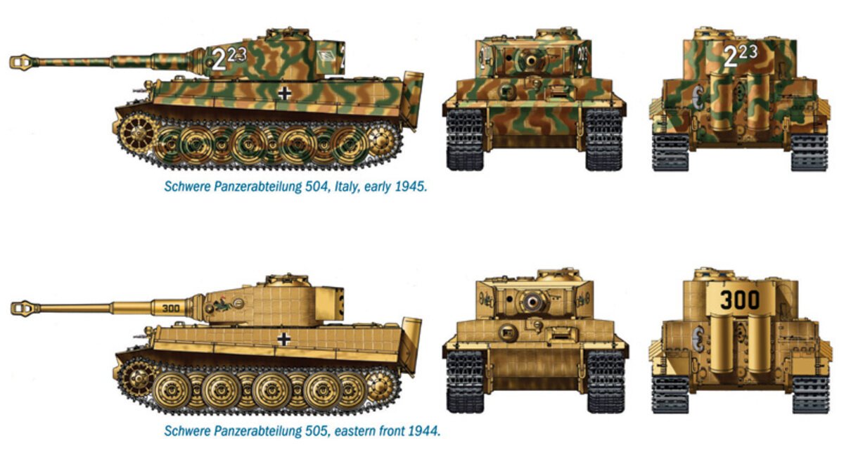 Italeri 7505 1:72 Pz. Kpfw. VI TIGER I Ausf. E Tank Plastic Model Kit