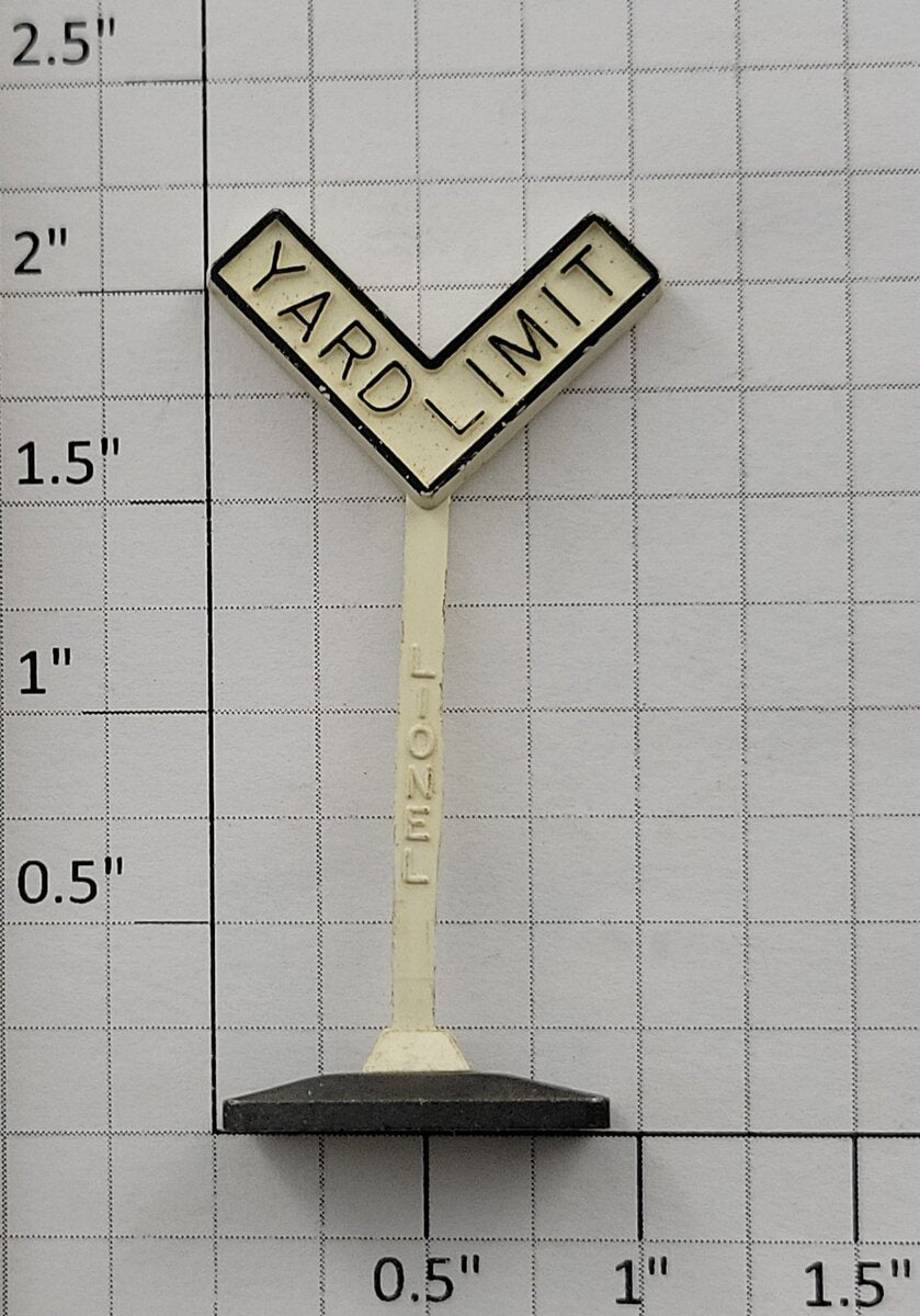 Lionel 309-1 Yard Limit Sign