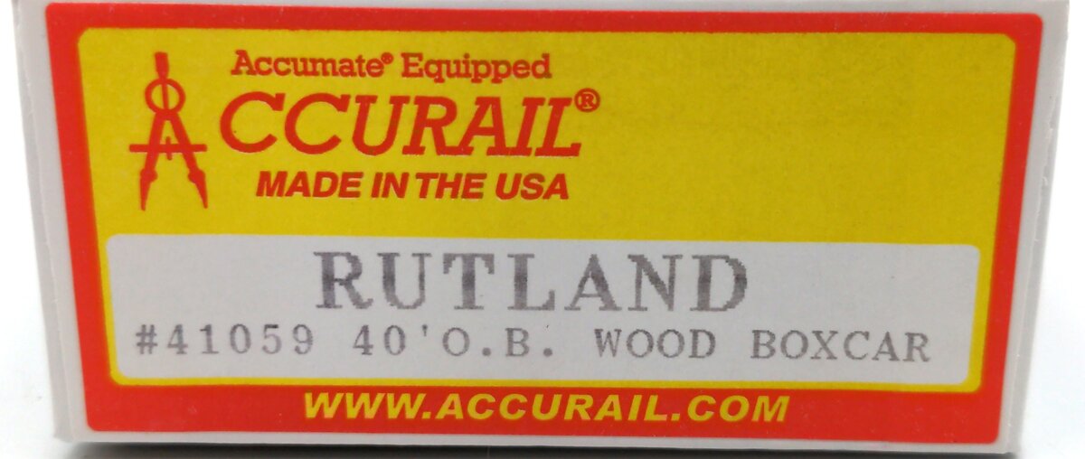 Accurail 41059 HO Rutland Outside-Braced Wood Boxcar Kit
