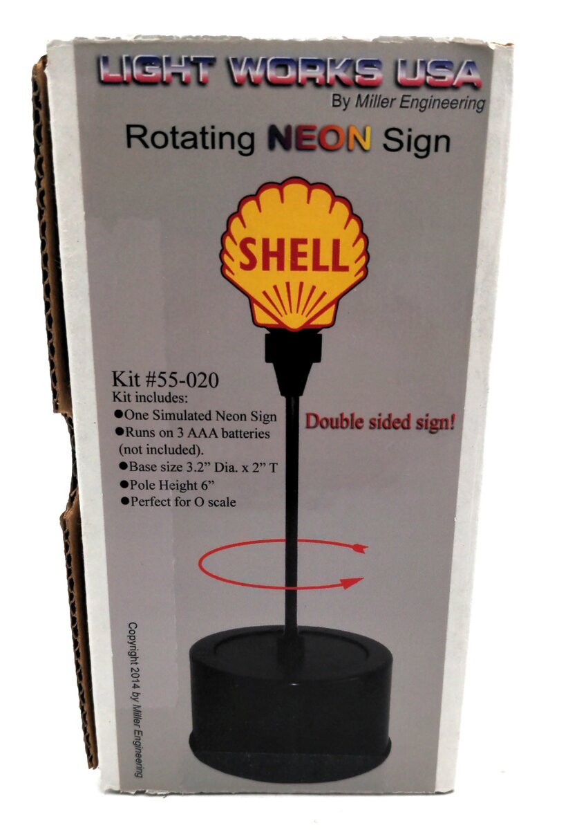 Miller Engineering 55020 O Shell Double-Sided Rotating Sign