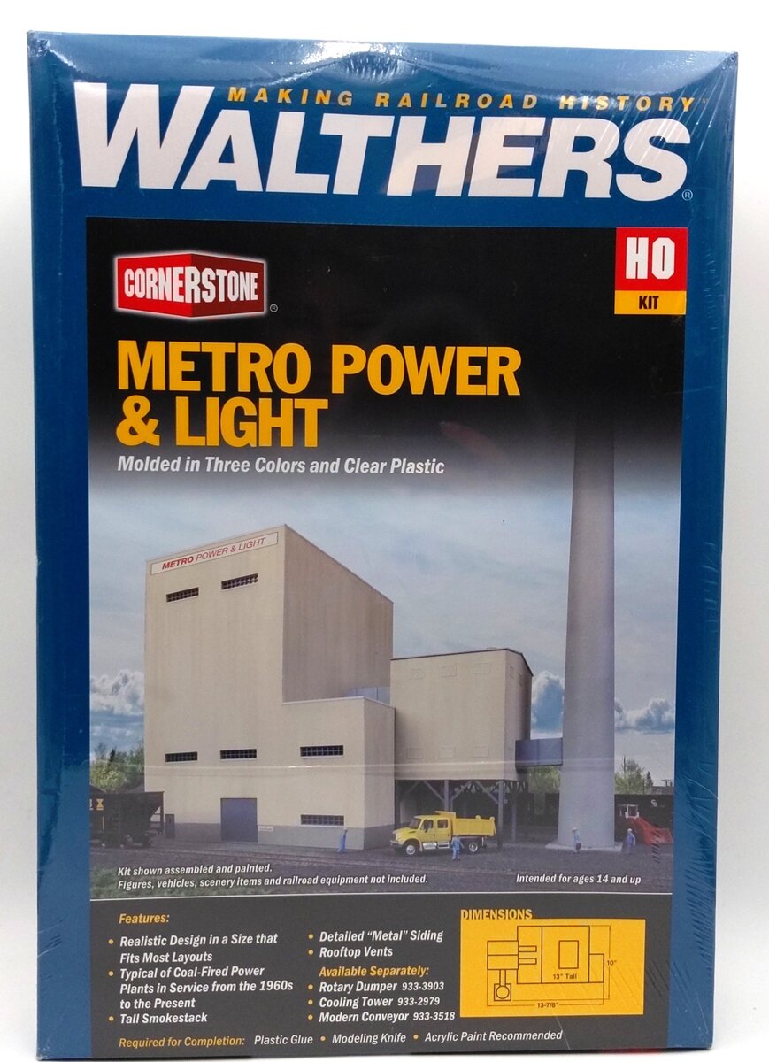 Walthers 933-4052 HO Metro Power & Light Building Kit
