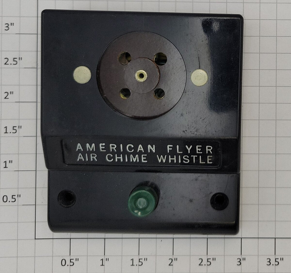 American Flyer XA10961 S Gauge Black Air Chime Whistle Control Base