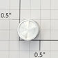 Lionel 455-23 O Gauge 5/8" H x 1/2" OD Aluminum Oil Drum with End Ridges