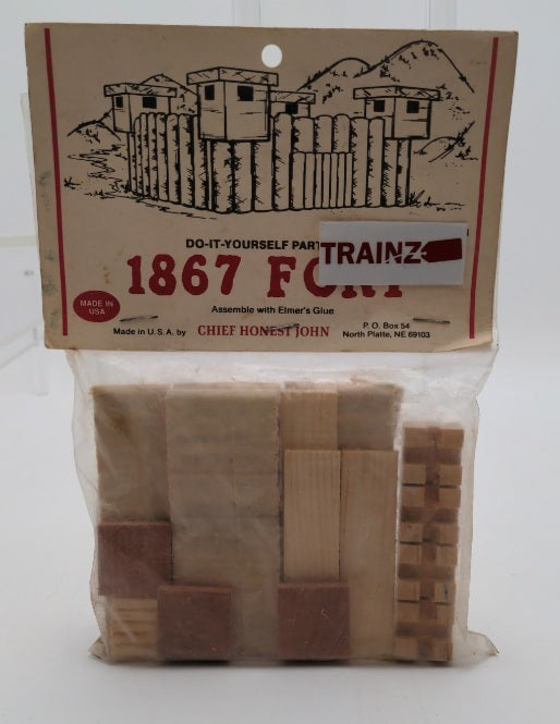 Chief Honest John 3 1867 Military Fort Wooden Building Kit