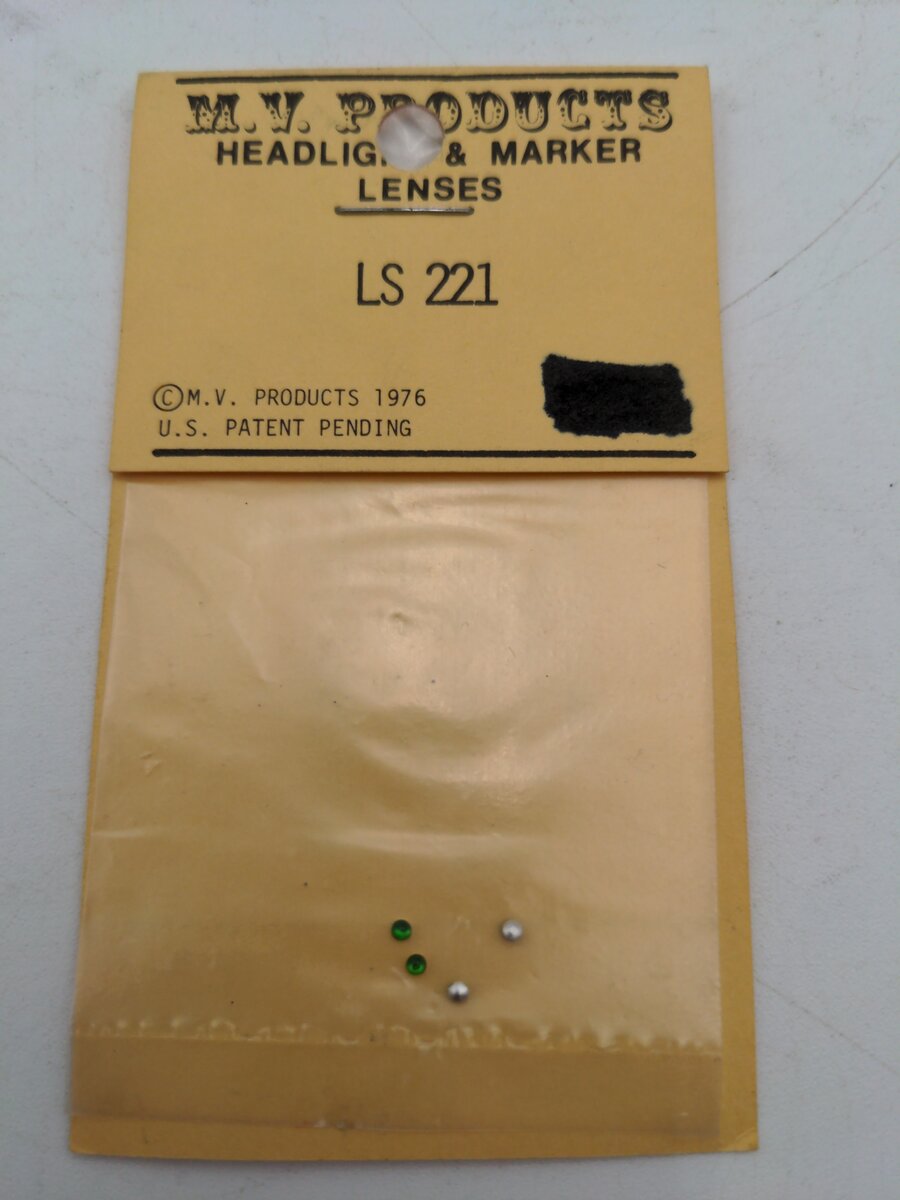 MV PRODUCTS 221 .063” Green (4) for HO Caboose/Steam Markers & Diesel/Electric