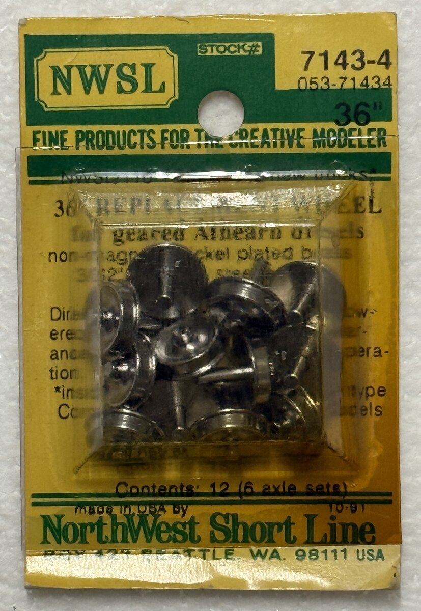 Northwest Short Line 7143-4 HO 36