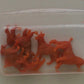 Stevens International 39 HO Scale Assorted Dogs Unpainted Tan Plastic(Pack of 5)