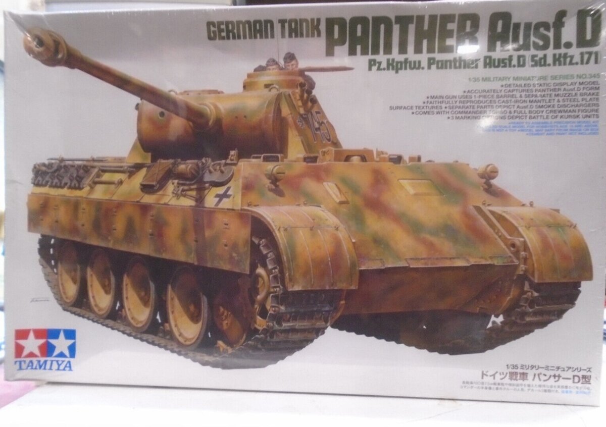 Tamiya 35345 1:35 German Panzer V Panther Ausf D Military Tank Model Kit