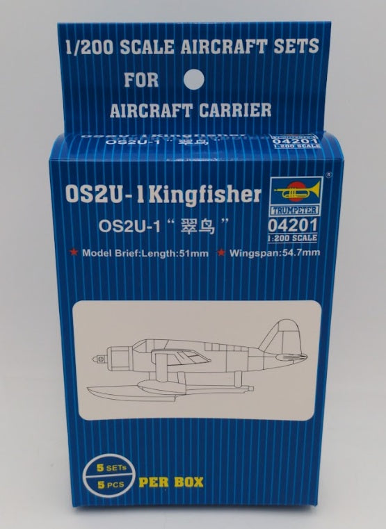 Trumpeter 04201 1:200 Scale OS2U-1 Kingfisher Seaplane Military Kit (Set of 5)