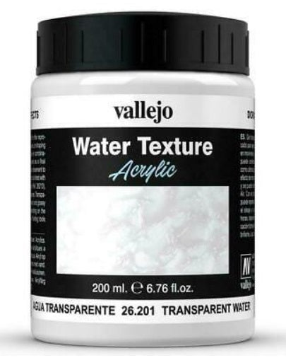 Vallejo Paint 26201 Transparent Acrylic Water Texture - 200 ml. Bottle