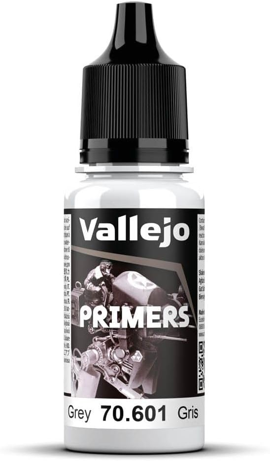 Vallejo Paint 70601 Grey Acrylic-Polyurethane Surface Primer - 17 ml. Bottle