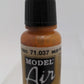 Vallejo Paint 71037 Mud Brown Model Air Matte Acrylic Paint - 17 ml. Bottle