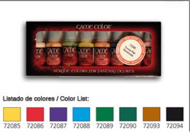 Vallejo Paint 72296 Game Inks Game Color Acrylic Paints (Set of 8)