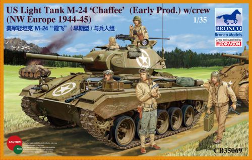 Bronco Models CB35069 1:35 US Light Tank M-24 'Chaffee' Plastic Model Kit NIB