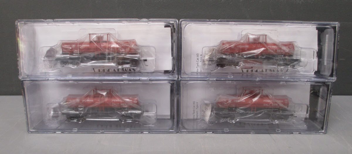 Broadway Limited 6123 HO Penn Salt ACF Type 6,000-Gallon Tank Car (Pack of 4)