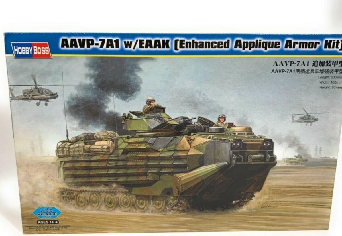 Hobby Boss s 82414 1:35 AAVP-7A1 w/EAAK Amphibian Military Vehicle Model Kit