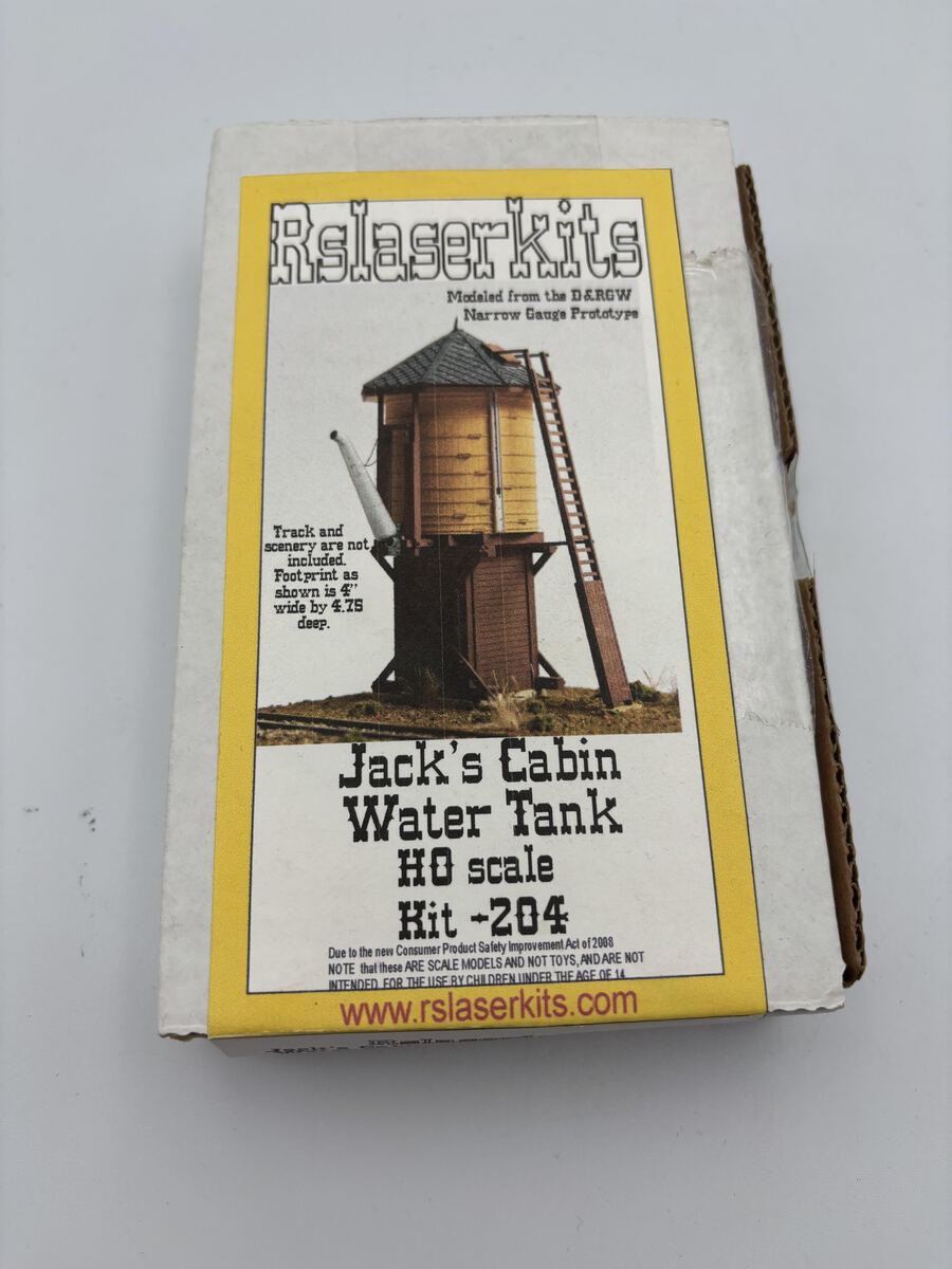 RS Laser Kits 204 HO Jack’s Cabin Water Tank
