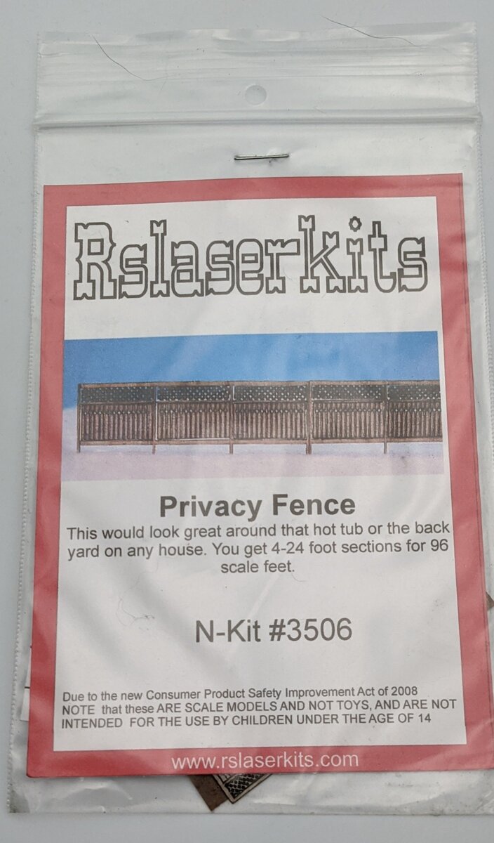 RS Laser Kits 3506 N PRIVACY FENCE