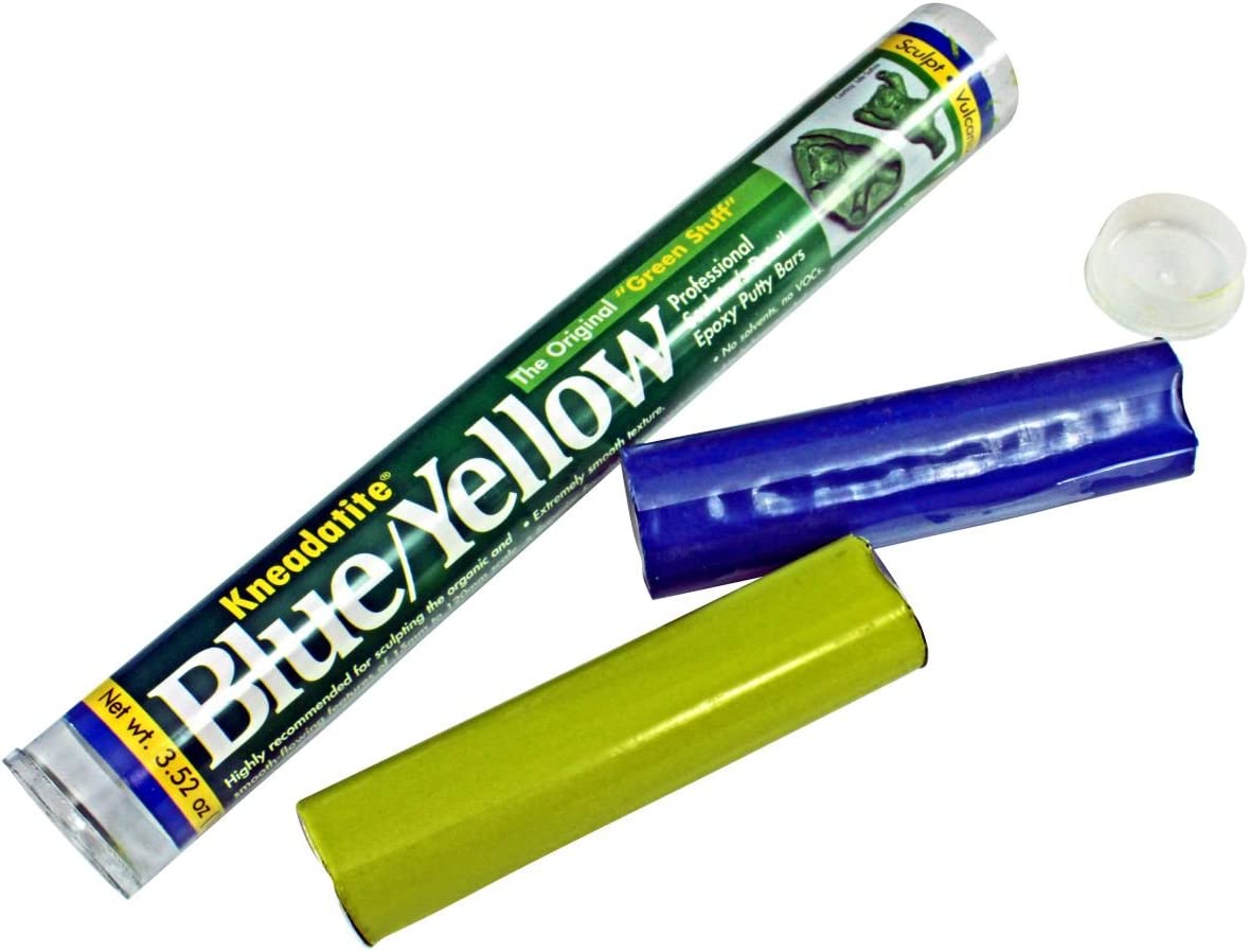Green Stuff Putty 60 Kneadatite Green Stuff Blue/Yellow Epoxy Putty Bars