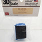 3D to Scale 50-230-BL 1:50 / O Scale Blue Trash Dumpster W/Removable Black Lid