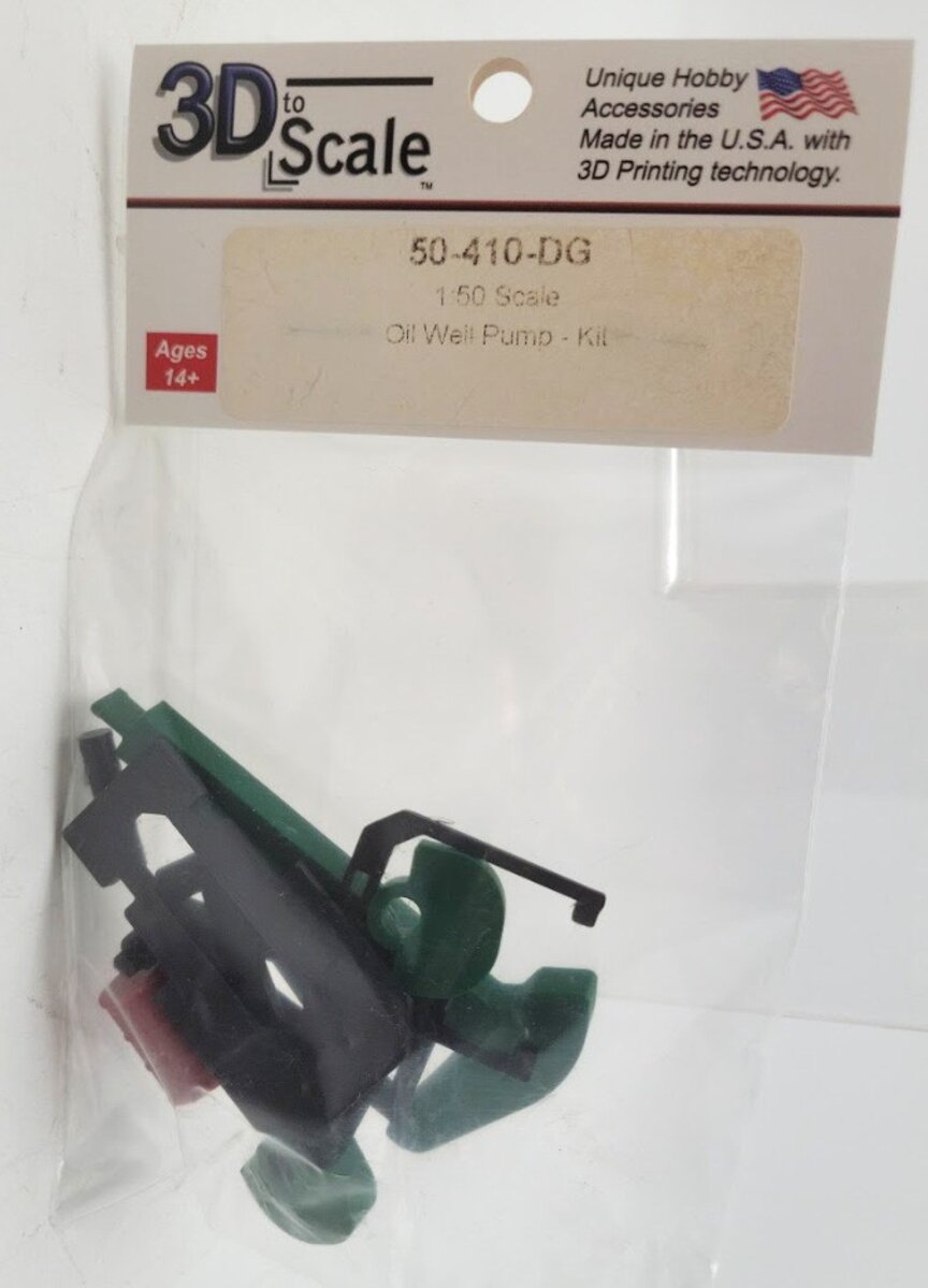 3D to Scale 50-410-DG 1:50 / O Scale Oil Field Pumpjack - Nodding Donkey Kit