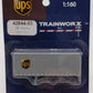 Trainworx Inc 42844-03 N UPS 28' Pup Van Trailer w/Converter Dolly # 729922