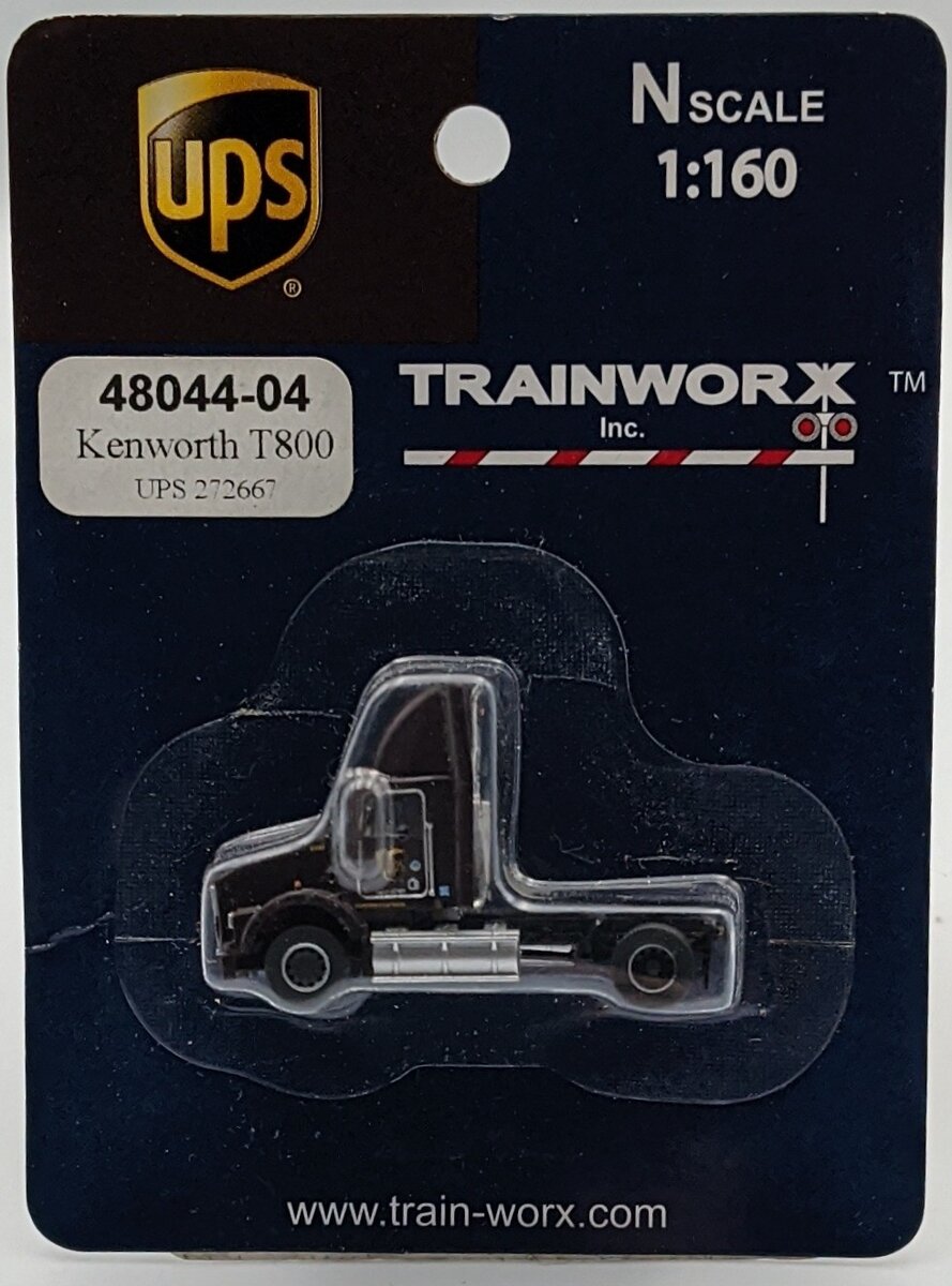Trainworx Inc 48044-04 N UPS 272667 Kenworth T800 LNG Single-Axle Tractor Only