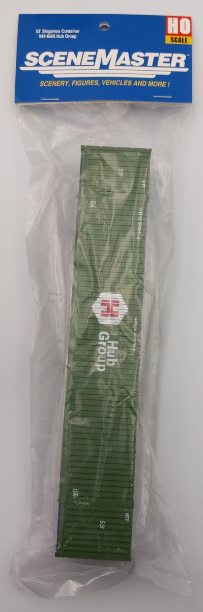 Walthers 949-8505 HO 53' Plastic Singamas Corrugated Side Container - Hub Group