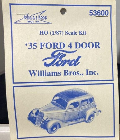 Williams 53600 HO 1935 Ford 4 Door Plastic Model Kit